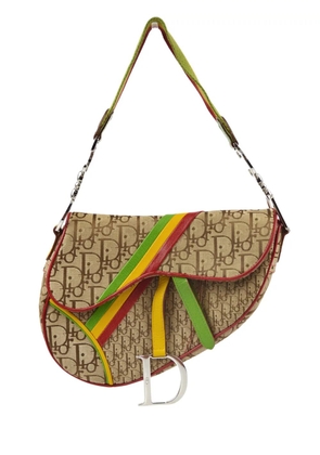 Christian Dior Pre-Owned 2004 Rasta Oblique Saddle shoulder bag - Neutrals