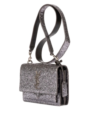 Saint Laurent Pre-Owned 2000 glitter crossbody bag - Silver