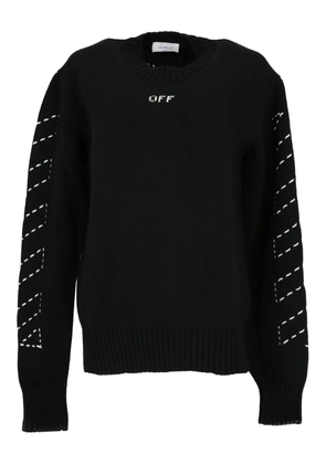 Off-White black stitch sweater