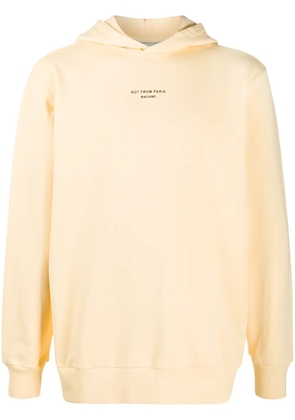 Drôle De Monsieur logo stamp hoodie - Orange