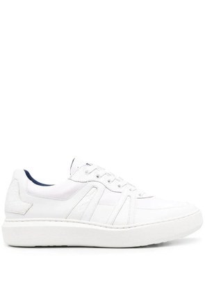 Zilli panelled low-top leather sneakers - White