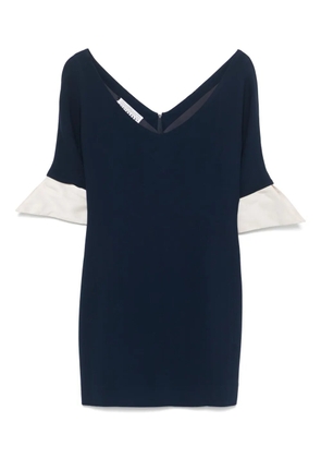 Gianfranco Ferré Pre-Owned 1990s silk mini dress - Blue