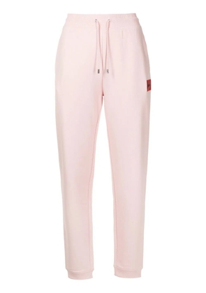 HUGO cuffed logo-patch track pants - Pink