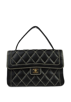 CHANEL Pre-Owned 2005 Wild Stitch flap handbag - Black