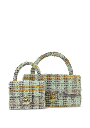 CHANEL Pre-Owned 1995 Single Flap shoulder bag set - Green