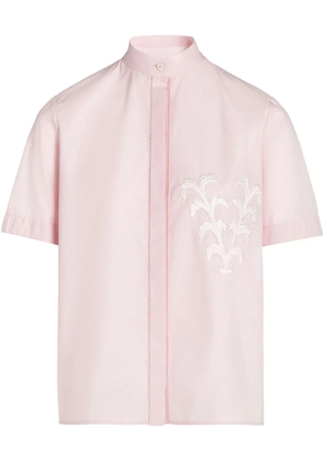 Giambattista Valli floral-appliqué shirt - Pink