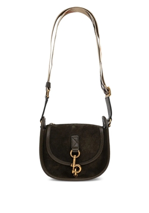 Burberry mini B Clip hook-saddle crossbody bag - Green