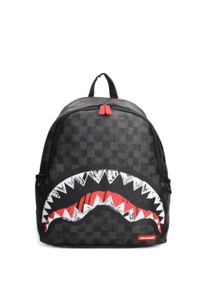 Sprayground shark checked backpack - Black