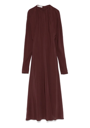 Philosophy Di Lorenzo Serafini pleat-detail midi dress - Brown