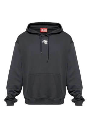 Diesel S-Norm logo-plaque hoodie - Black