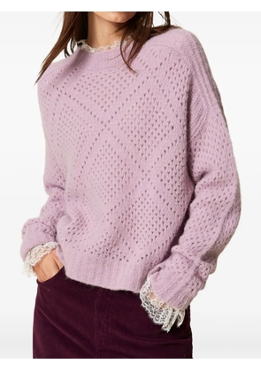 TWINSET diamond pattern sweater - Purple