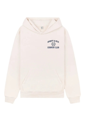 Sporty & Rich Varsity Crest hoodie - Neutrals