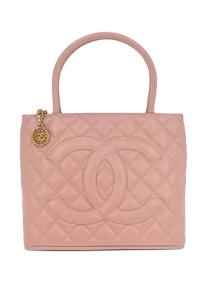 CHANEL Pre-Owned 2003 Medallion diamond-quilted tote bag - Pink