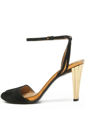 Gucci Pre-Owned 90mm suede sandals - Black