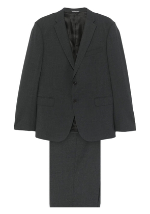 Emporio Armani single-breasted slim suit - Grey