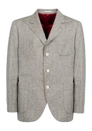 Brunello Cucinelli herringbone blazer - Grey