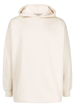 FEAR OF GOD ESSENTIALS debossed-logo cotton hoodie - Neutrals