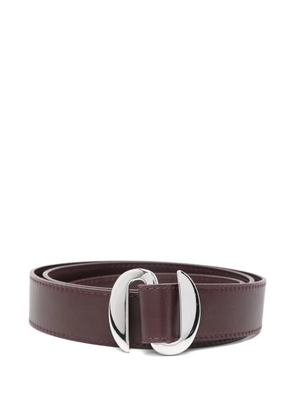 Orciani leather buckle belt - Red