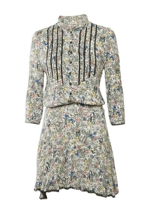 Zadig&Voltaire printed chiffon mini dress - White