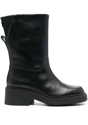 Furla Attitude leather mid-calf boots - Black