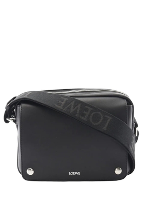Loewe Pre-Owned 2010-2025 Medium Leather Pebble Messenger Bag shoulder bag - Black