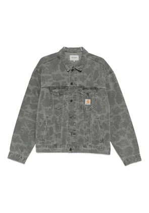Carhartt WIP Helston camouflage buttoned jacket - Grey
