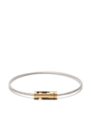 Le Gramme 18kt yellow gold and titanium 6g Cable bracelet - Silver