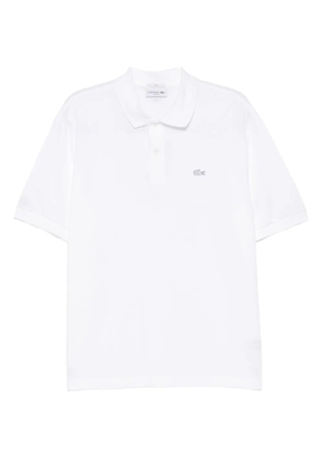 Lacoste logo-embroidered polo shirt - White