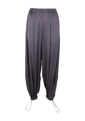 Fabiana Filippi drawstring pleated pants - Grey