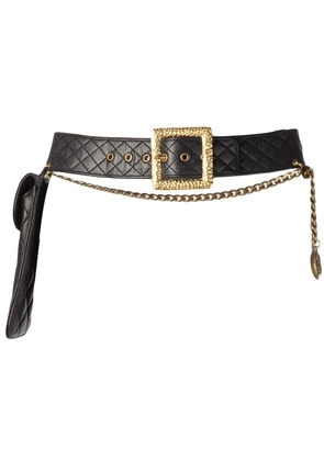 CHANEL Pre-Owned quilted holster belt - Black