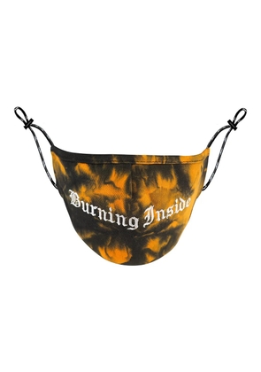 Haculla bleached print face mask - Orange