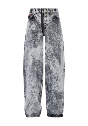 Martine Rose acid-wash zip-fly jeans - Grey