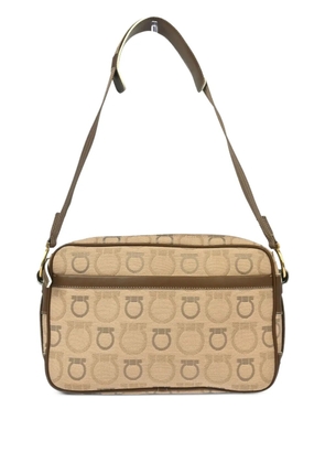 Ferragamo Pre-Owned 1990-2000s Gancini-jacquard shoulder bag - Brown