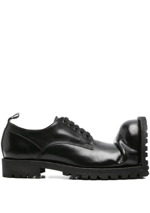 Comme des Garçons Homme Plus asymmetric lace-up shoes - Black