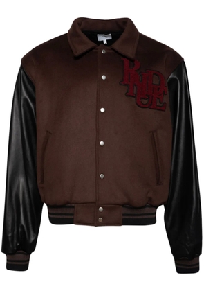 RHUDE Duck varsity jacket - Brown