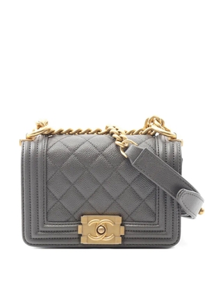 CHANEL Pre-Owned 2021 Boy Chanel mini shoulder bag - Grey