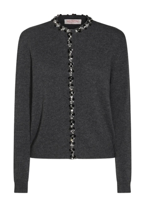 Valentino Garavani sequin-embellished wool cardigan - Grey