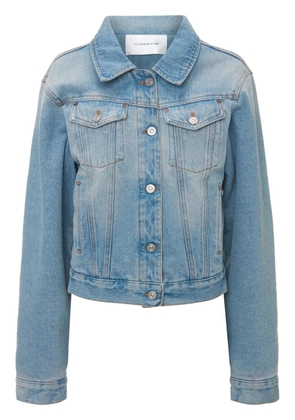 Victoria Beckham padded denim jacket - Blue