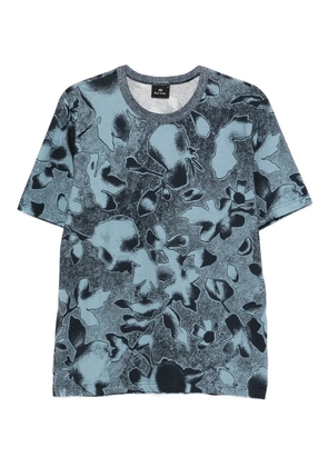 PS Paul Smith floral-print T-shirt - Blue