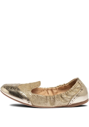 Prada Pre-Owned metallic ballet flats - Gold