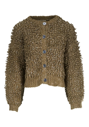 Odeeh chunky-knit cardigan - Green