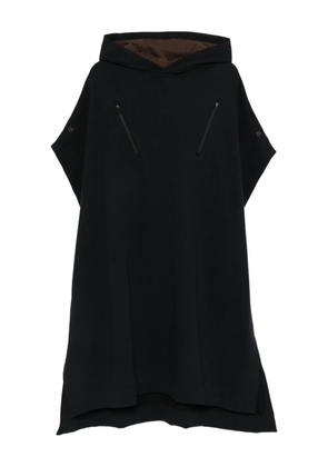 Kiko Kostadinov x Fox Lab hooded zip fleece overshirt - Black