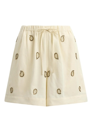 Polo Ralph Lauren drawstring beaded paisley shorts - Neutrals