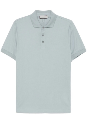 Canali cotton polo shirt - Blue