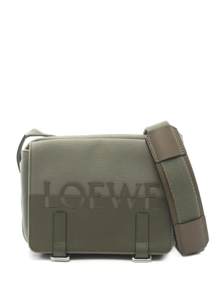 Loewe Pre-Owned 2000s xs Military leather messenger bag - Green