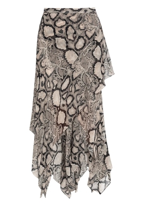 AllSaints Cassie midi skirt - Neutrals