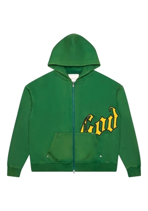 GODSPEED logo zip hoodie sweatshirt - Green