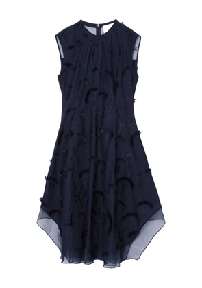 3.1 Phillip Lim floral-embroidered sleeveless midi dress - Blue