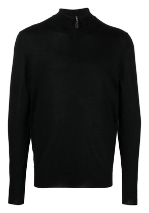 Fedeli high-neck cardigan - Black