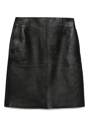 TOTEME panelled leather midi skirt - Black